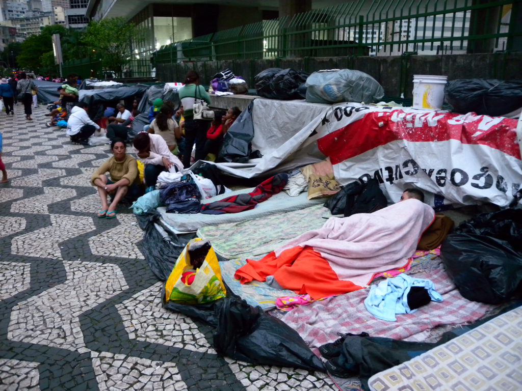 Outside the House of the People