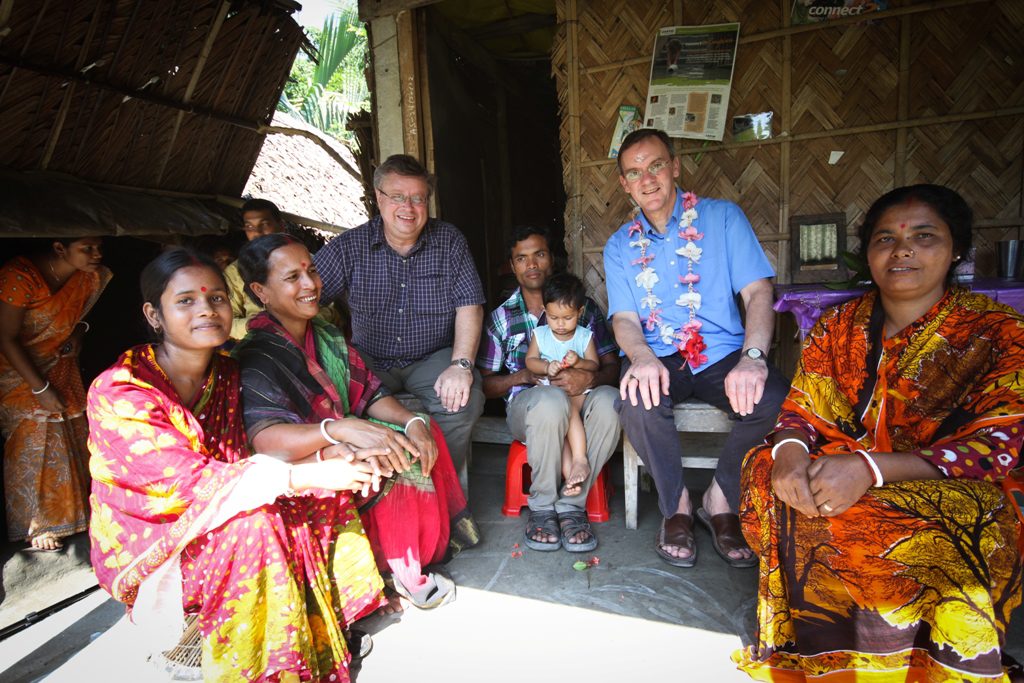 CAFOD Director Chris Bain meets farmers in Bangladesh