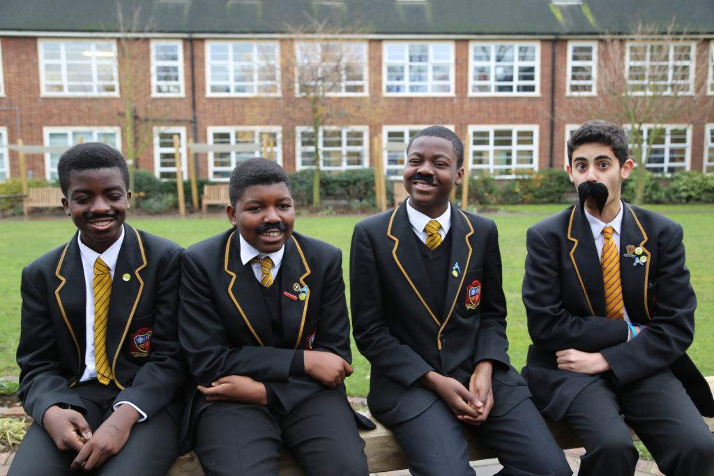 'Tache for cash' Philippines fundraiser at St Bonaventure's High School, Forest Gate