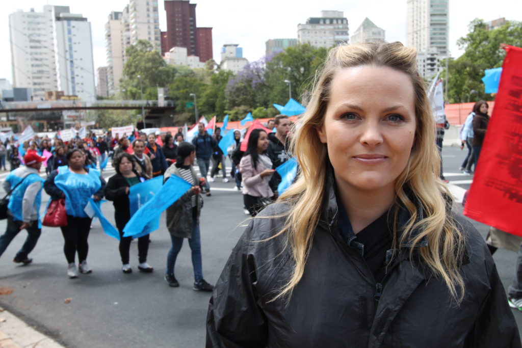 Jo Joyner in Sao Paulo, Brazil