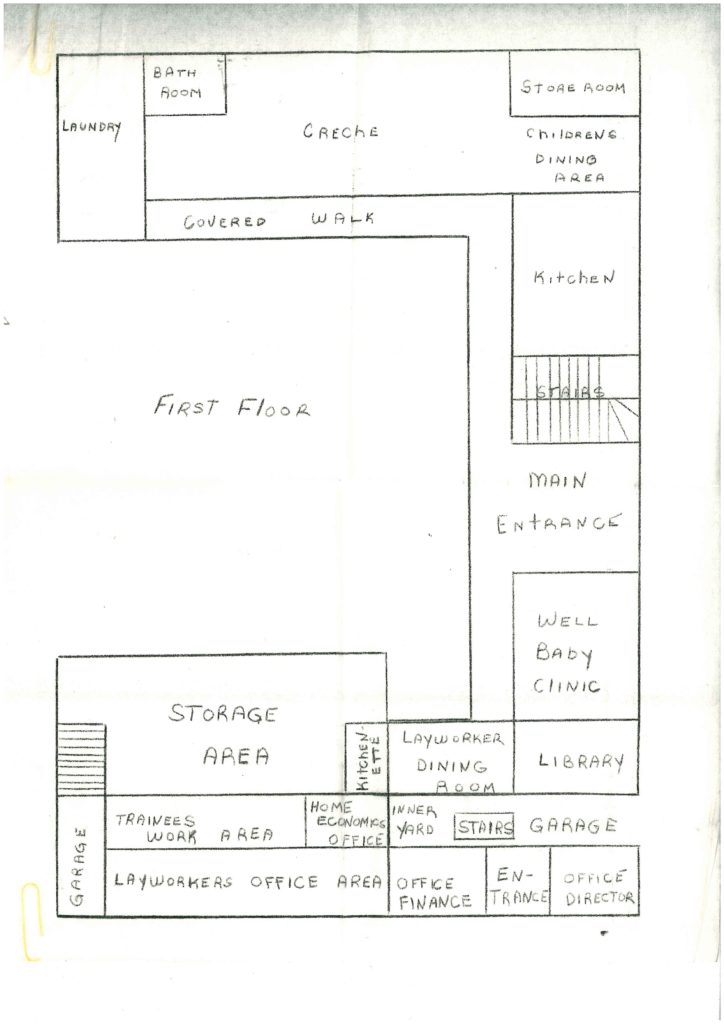 The ground floor plan of the new hospital, Dominica - CAFOD