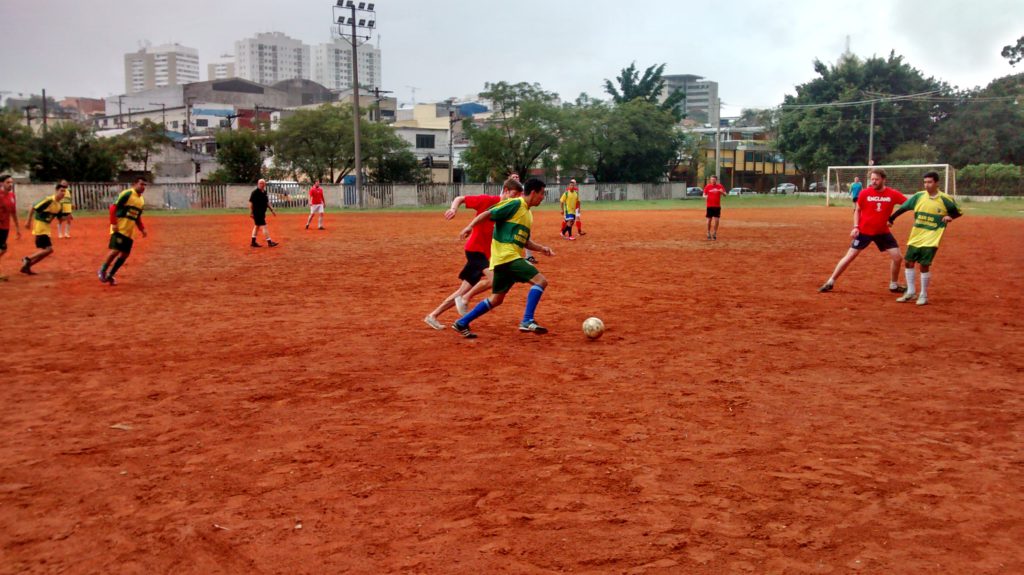 The match in full swing - Vila Prudente, Brazil