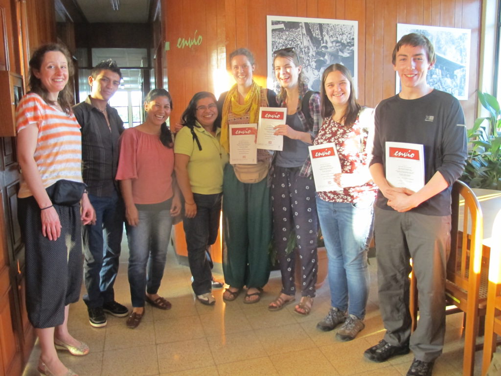 CAFOD gap year volunteers meeting the Sisters of the Guardian Angel