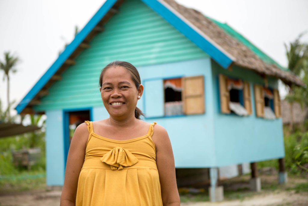 Flora, Philippines, disaster-resistant home, CAFOD