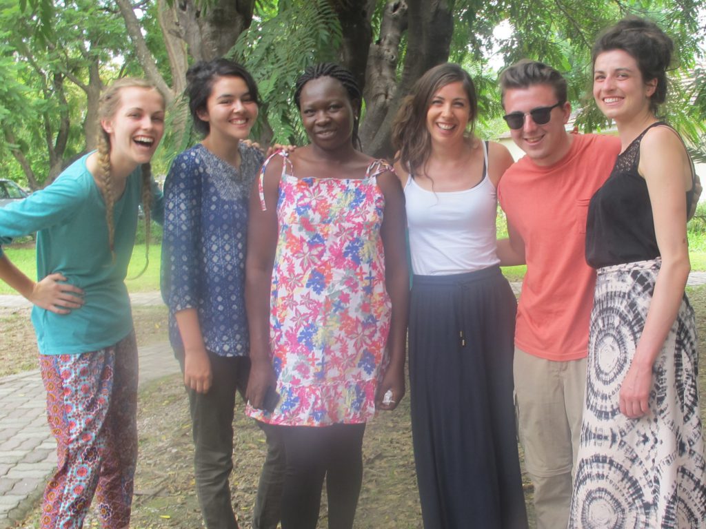 CAFOD's gap year volunteers saw the work our partner Mashambanzou does for those living with HIV and AIDS