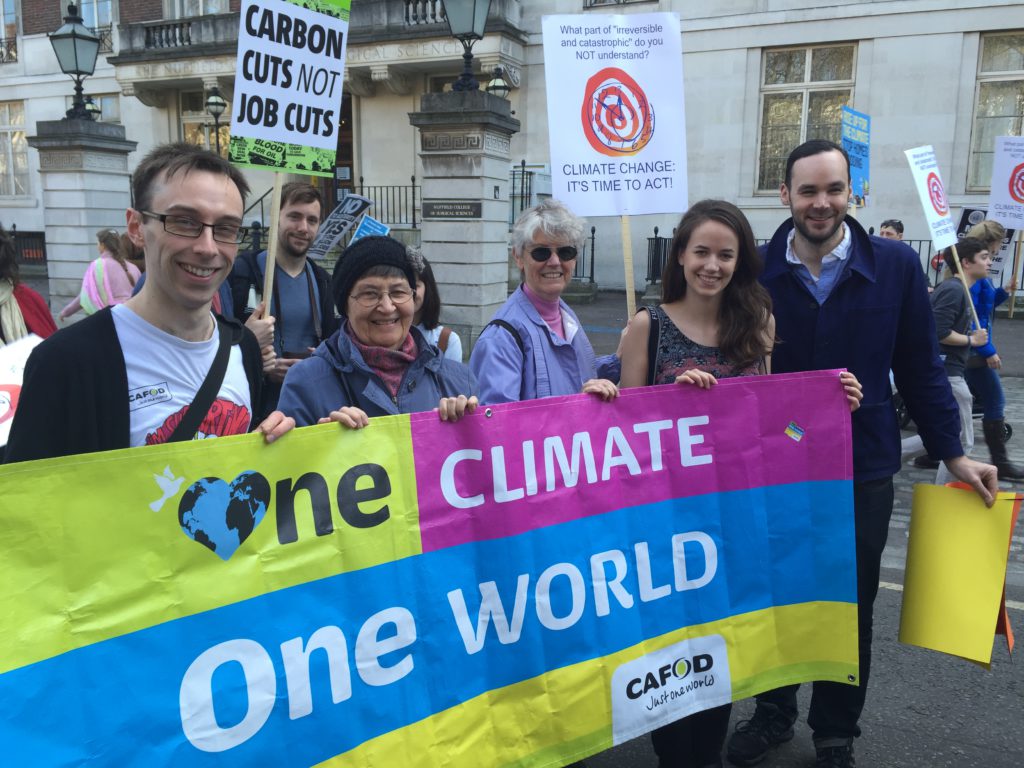 CAFOD's Sarah Croft joins climate march