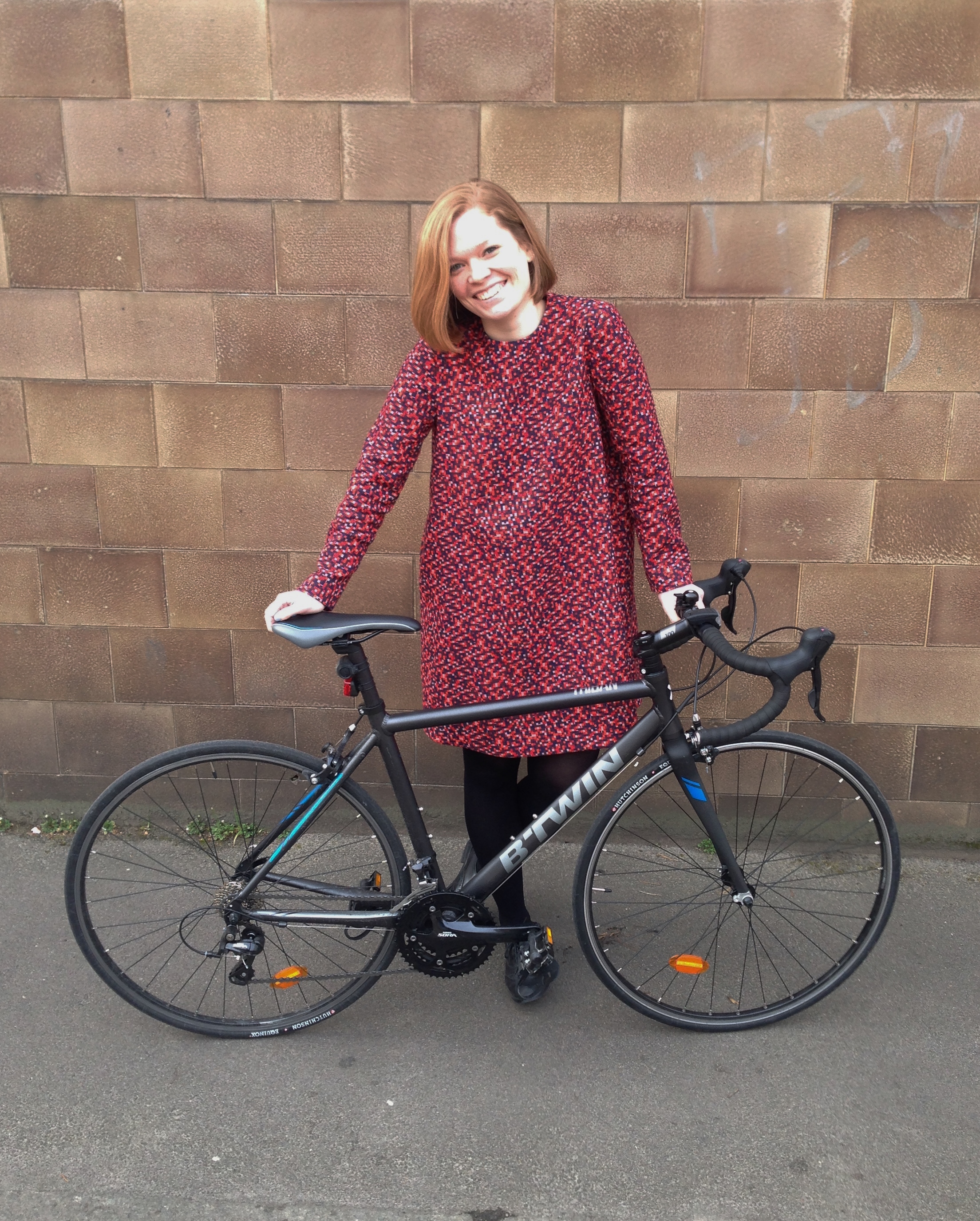 Ellie with her bike