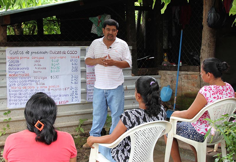 Erasmo at work in El Salvador