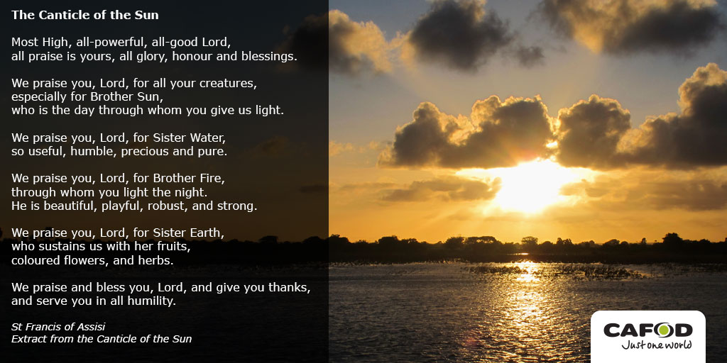 Canticle of the Sun: Prayer of St Francis of