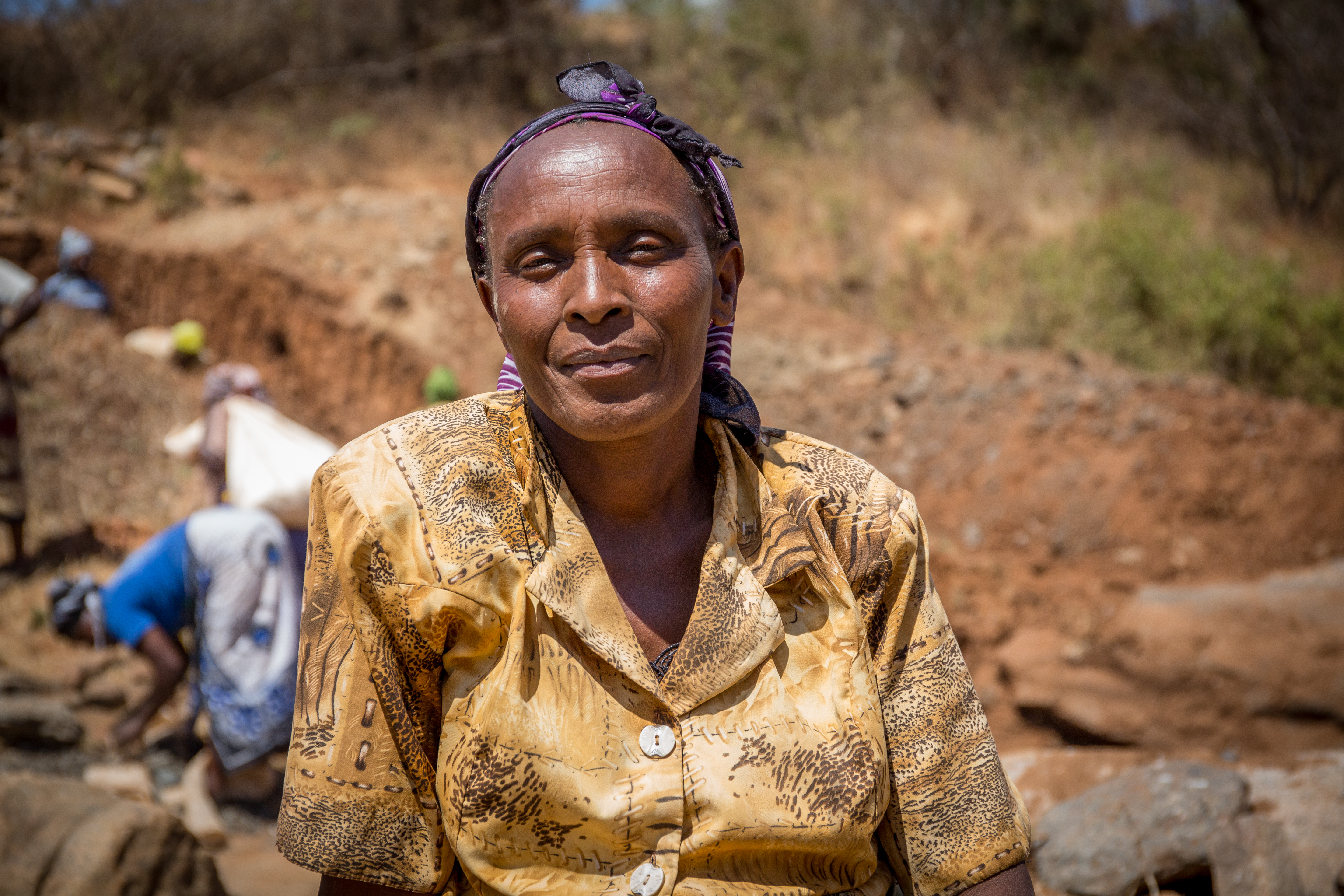 Sabeth, a worker on the Hands On Kitui project