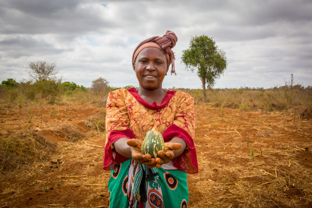 Stella on her farm in Kitui