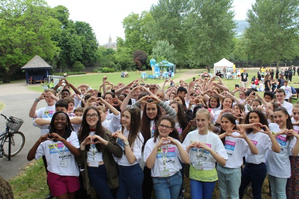 Students gather at Archbishop's Park