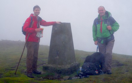 B:SSEC staff on a hike to raise funds for green energy projects in Kenya