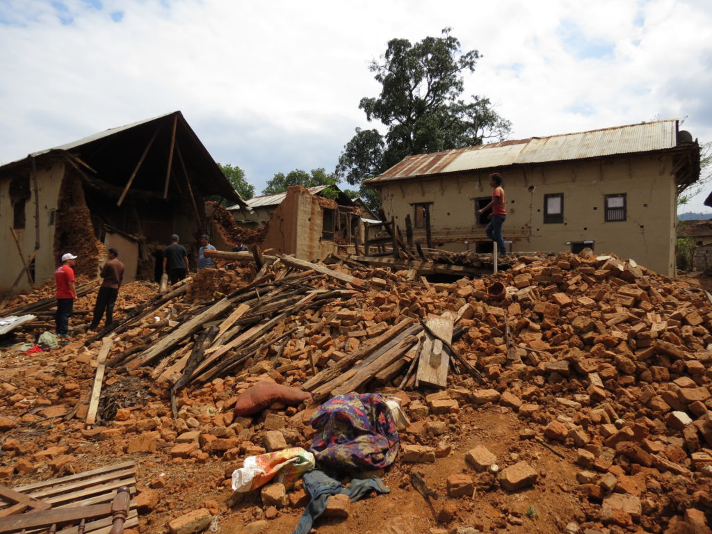 The Kavrepalanchok region which was badly damaged by the earthquakes