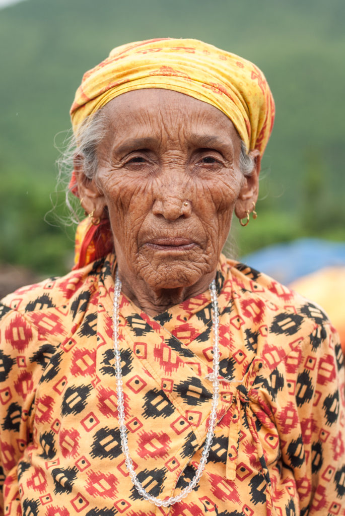 Mishri Nepal, 74, whose house collapsed around her during the first earthquake