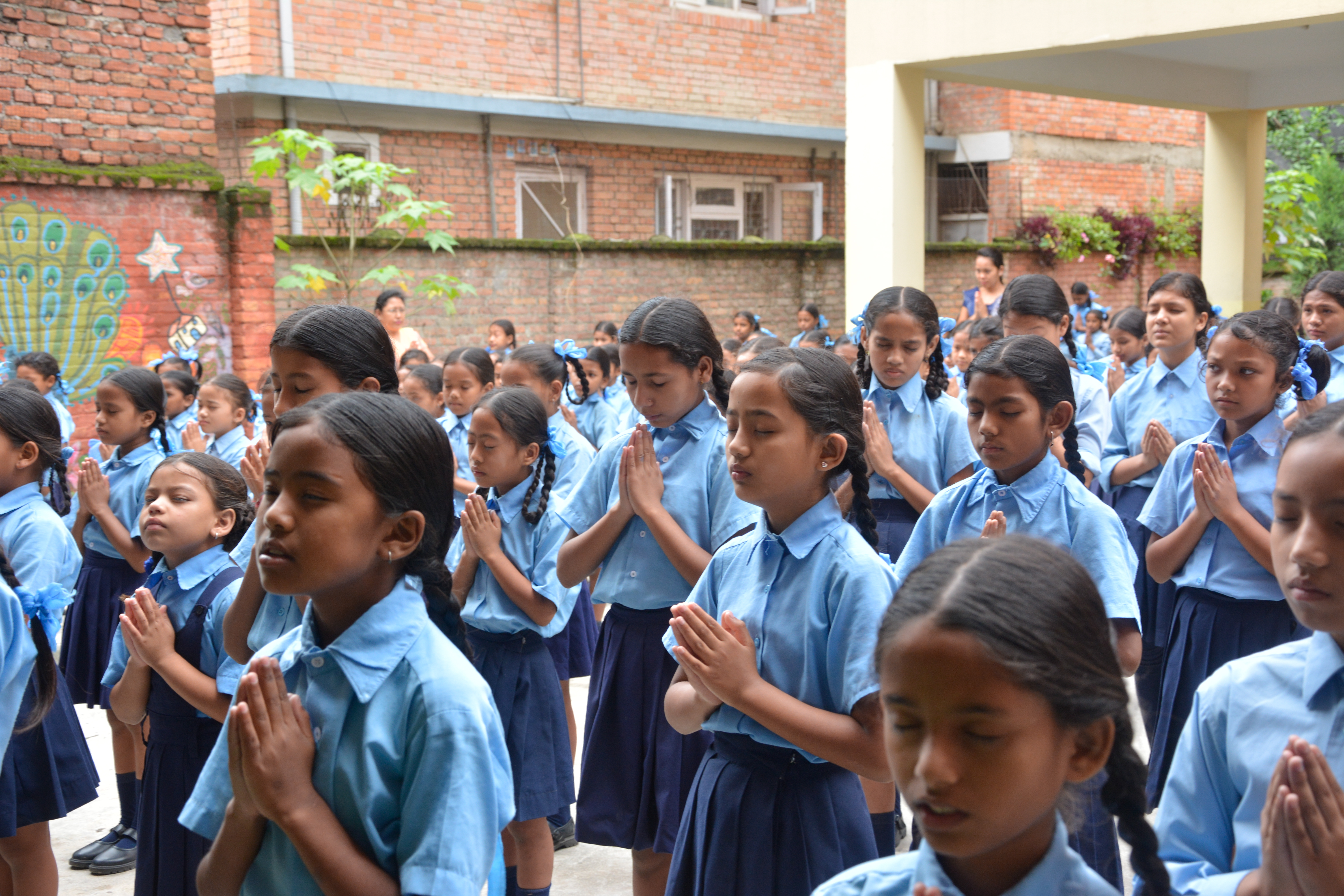 Students at Mary Ward School