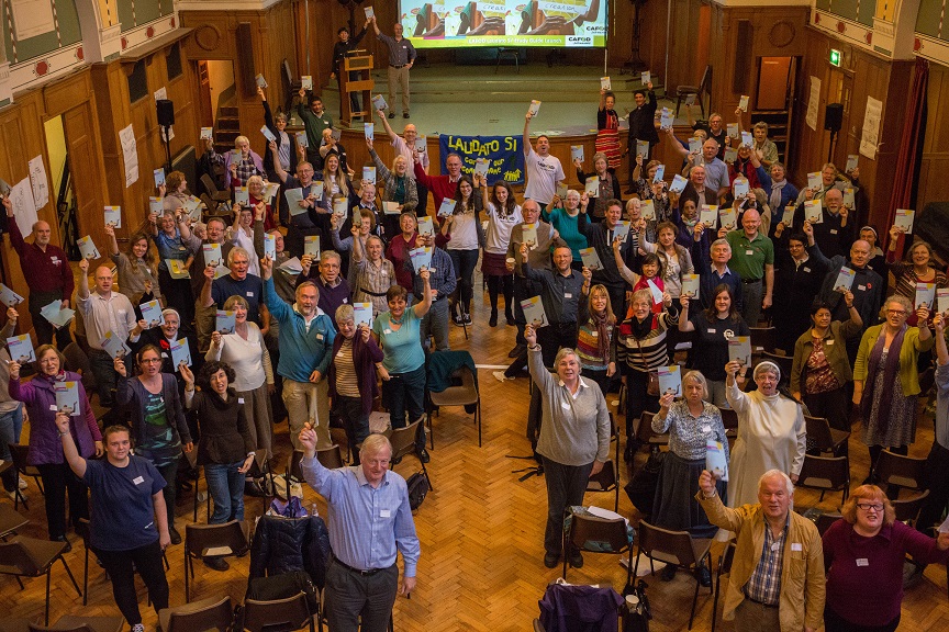 CAFOD supporters celebrating Laudato Si'