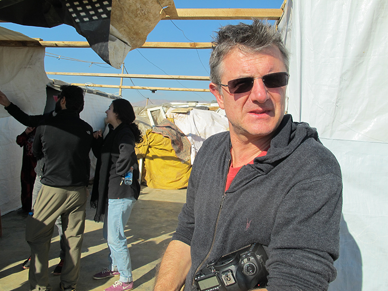 Dario Mitidieri in Bekaa Refugee Camp, Lebanon