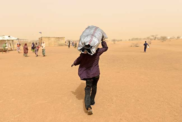 A Malian refugee