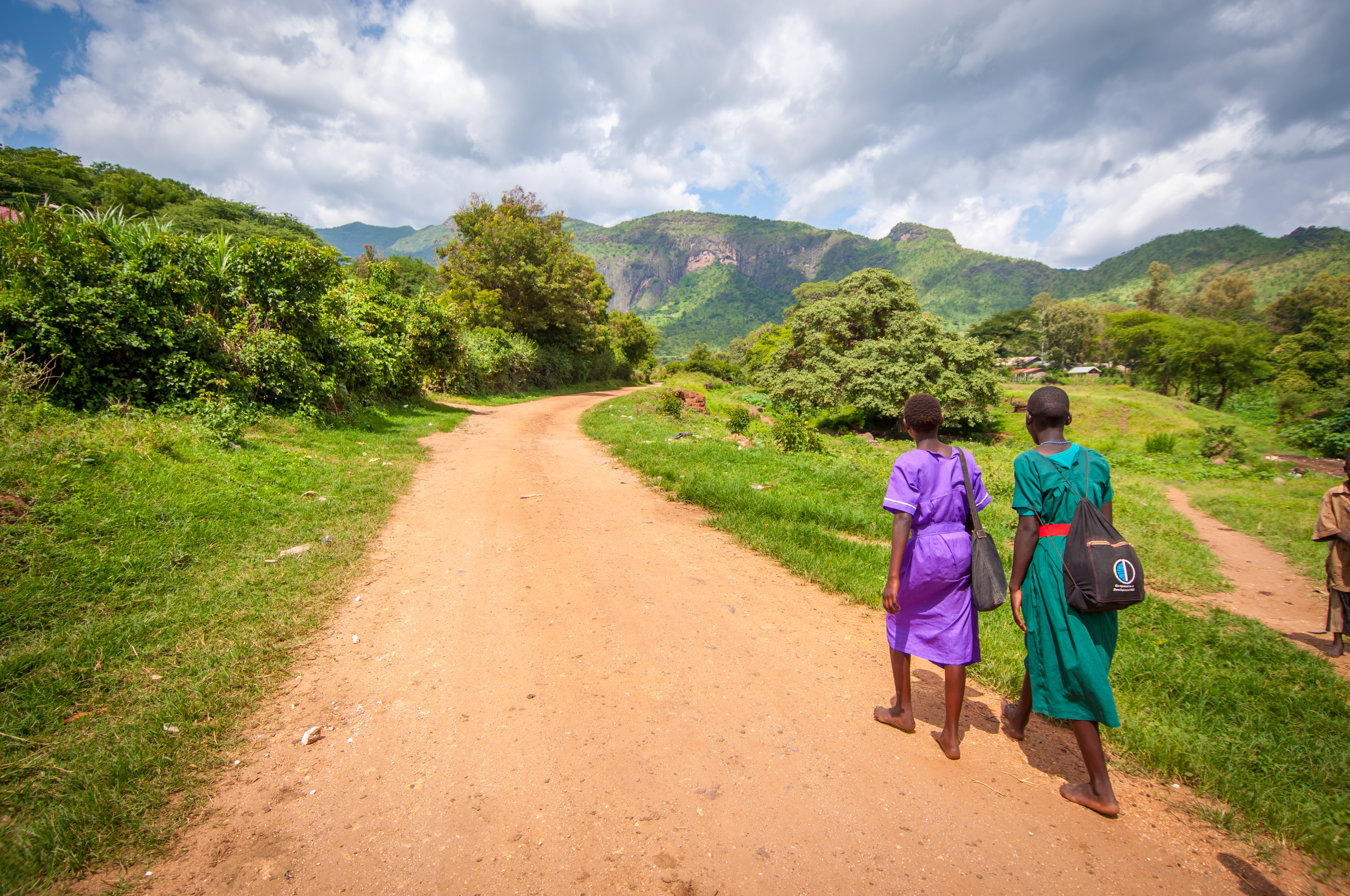 CAFOD Lent appeal Proscovia walking to school