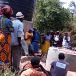 The community are being trained on maintenance of the wells.