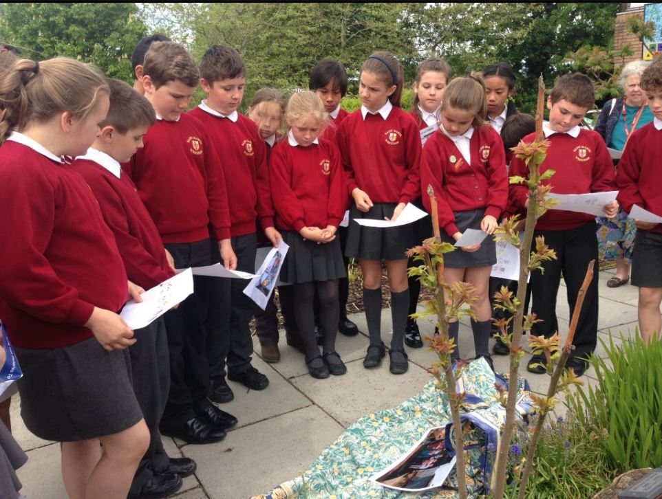 Year 6 Children at St Mary's RC Primary in Wrexham participate in the CAFOD Lampedusa Cross Pilgrimage as part of the Year of Mercy