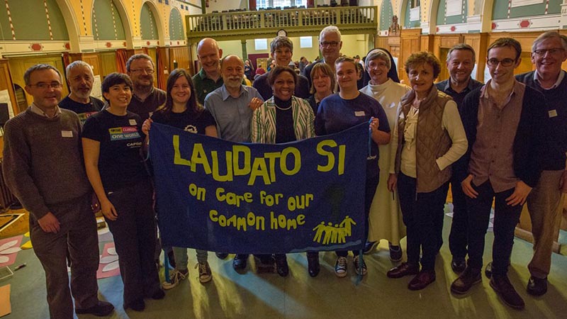 A group from the CAFOD delegation to Paris for the UN climate change talks