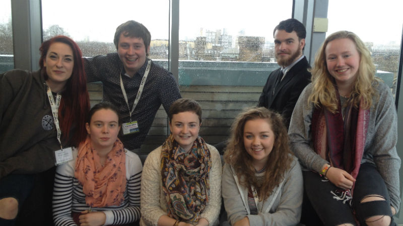 Francis (third from left) with other CAFOD ambassadors at Romero House.