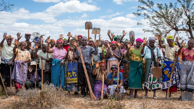 A group from Hands On Kitui waving