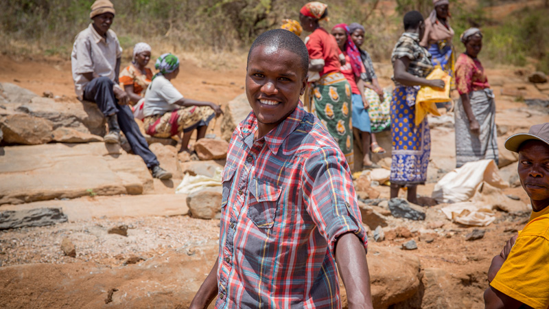 Mike from Caritas Kitui worked on CAFOD's Hands On project