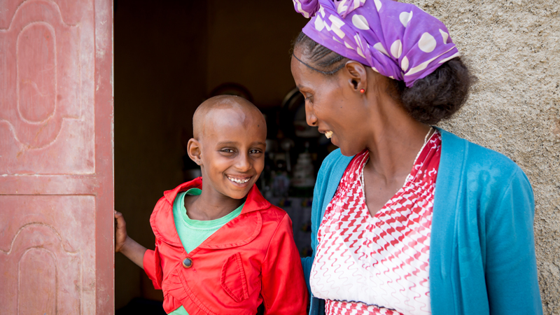 CAFOD Ethiopia Food Crisis - Rahel and her son