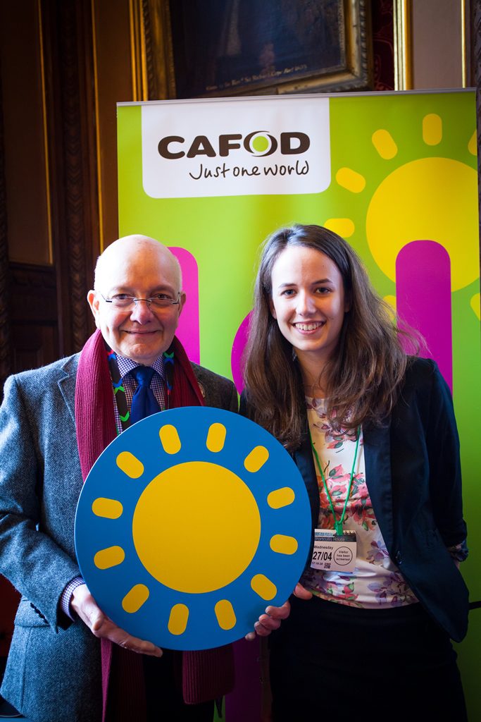 Campaigns manager Sarah Croft at CAFOD parliamentary reception