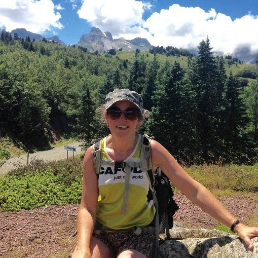 Judith during her Camino pilgrimage