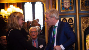 Eleanor Margetts meeting Commons Speaker the Rt Hon John Bercow MP 