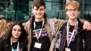 CAFOD volunteers at Flame 2017