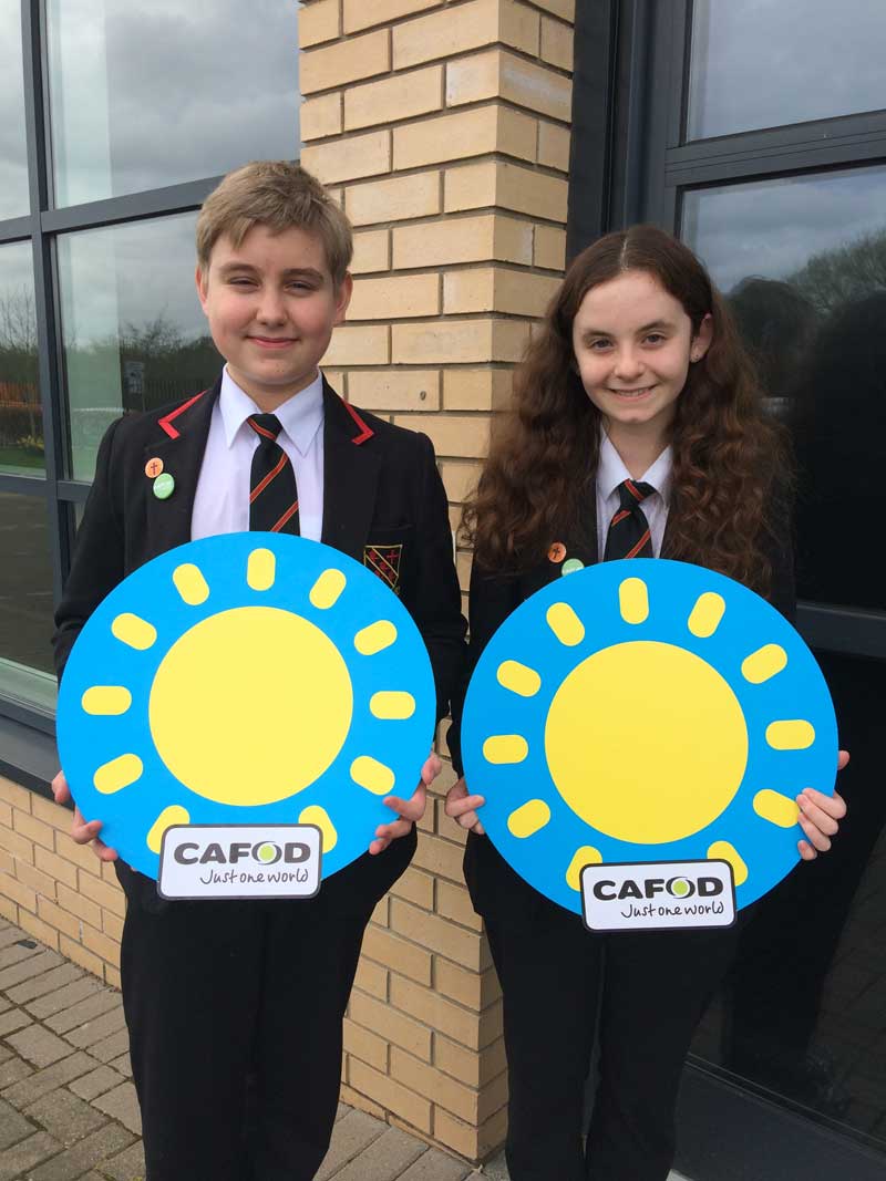 Anna campaigning with CAFOD