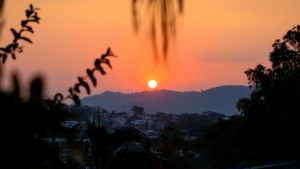 A prayerful sunset