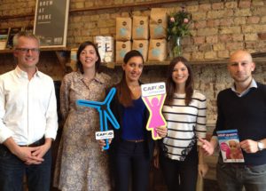 Chloe and neighbours meeting their MP during the Climate Coalition week of action in 2016