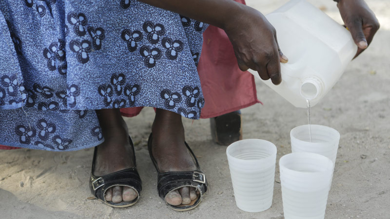 Zimbabwe, water from Chiwashira Dam