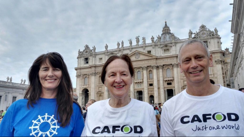 Sussex CAFOD volunteers attend historic papal audience
