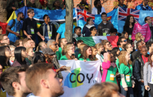 Gathering outside COY13. 