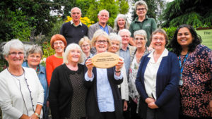 The members of the Justice and Peace and Livesimply group in St John the Baptist Cathedral in Norwich, East Anglia diocese, after receiving the 27th livesimply award. Carol, who shares her experience in this blog, is the one holding the livesimply award