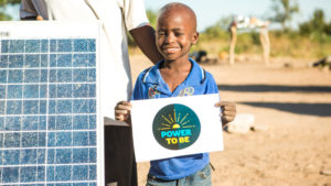 Svondo and his family got access to Solar Panel thanks to CAFOD campaign Power to Be 