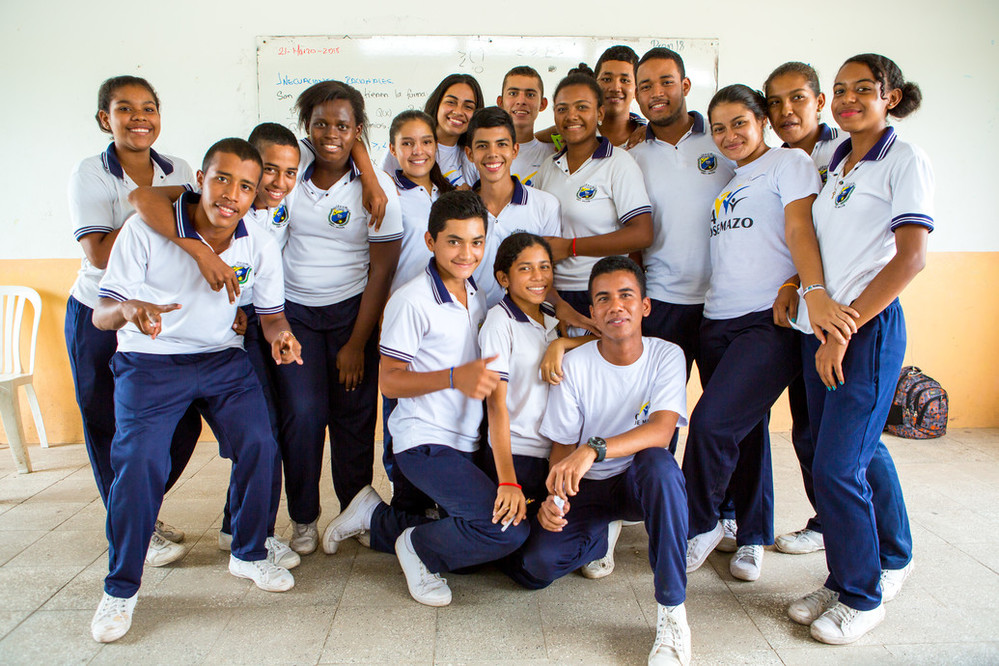 Young people in Colombia