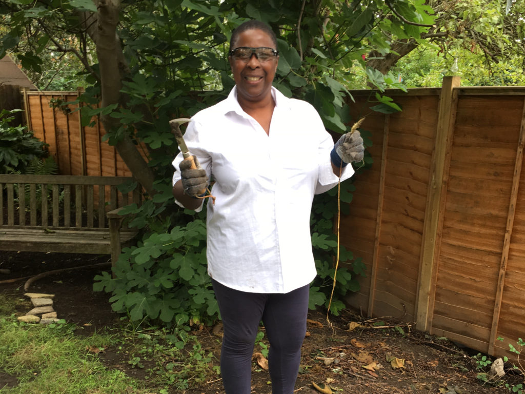 Nana gardening