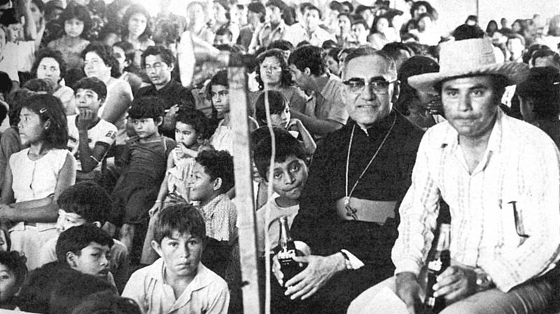 Saint Oscar Romero with his people, September 1978