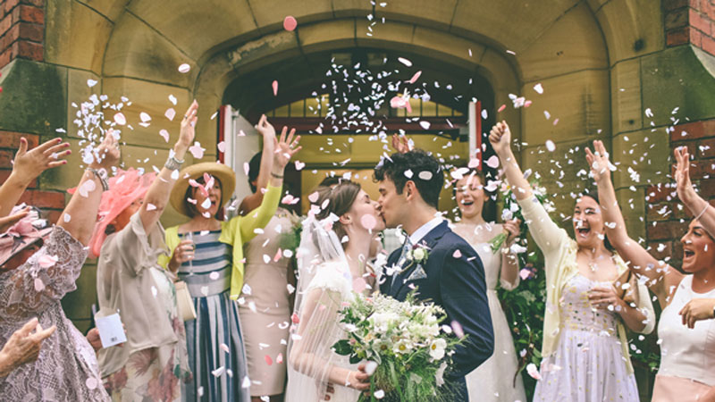 Felicity and Joe Isaacs on their wedding day. The couple raised money for CAFOD World Gifts and bought two Medical Outreach Teams.