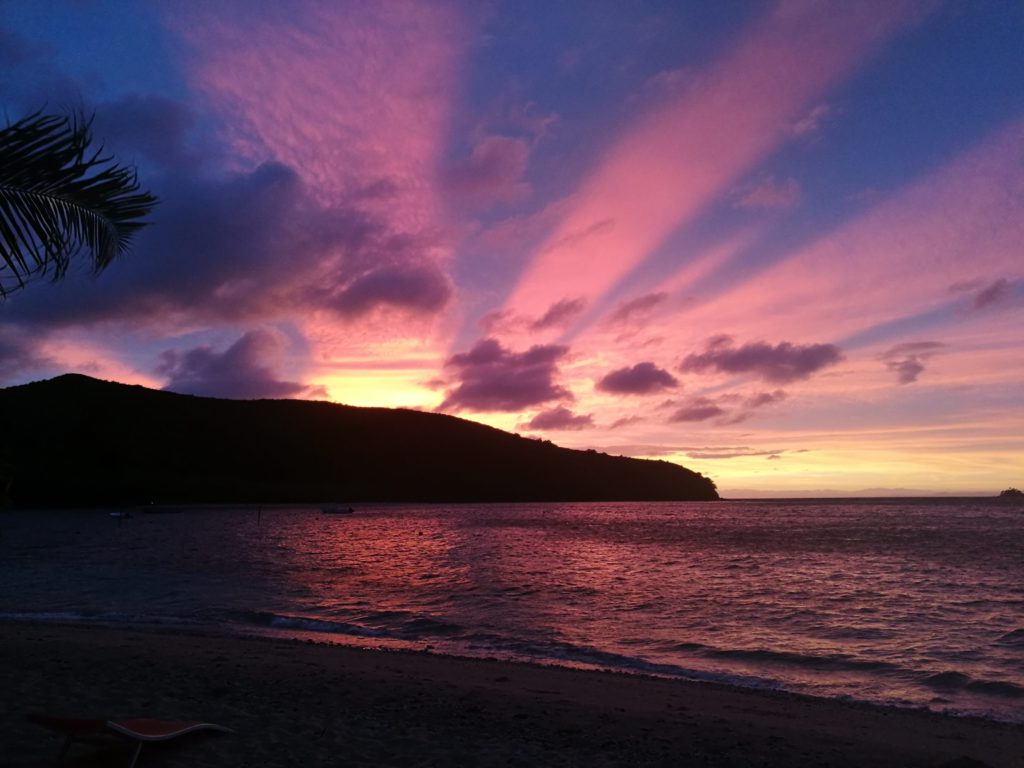 Sunset across Fiji