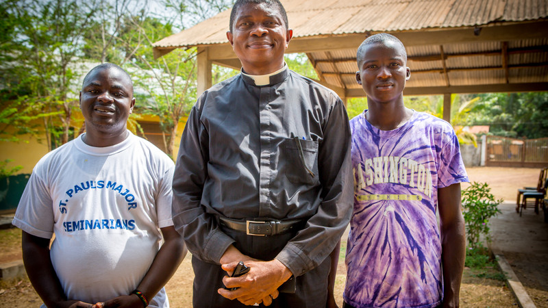 Father John as part of the Safe and Dignified Burial Programme during the Ebola epidemic in Sierra Leone