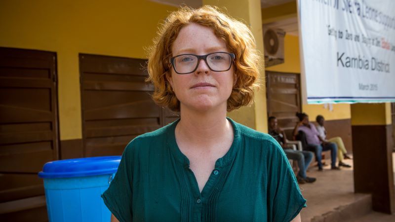 Laura Purves, CAFOD Emergency Response Officer in Sierra Leone during the Ebola epidemic in 2015